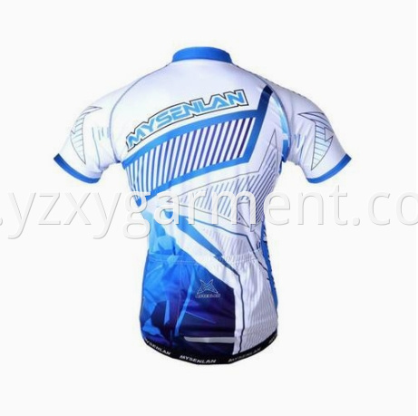 Breathable white comfortable cycling jersey